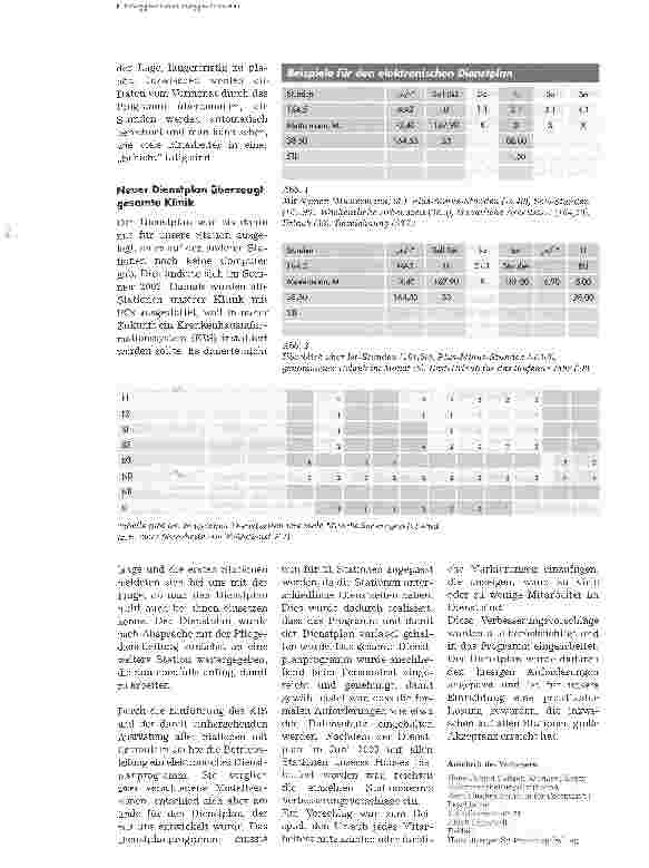 Vorschauseite 1: Entwicklung eines ektronischen Dienstplanes