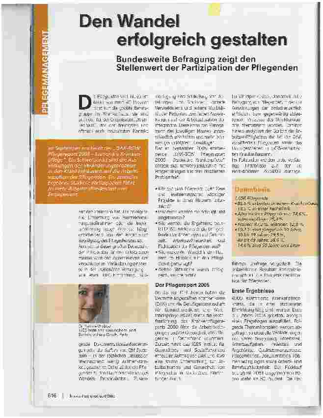 Vorschauseite 1: Den Wandel erfolgreich gestalten