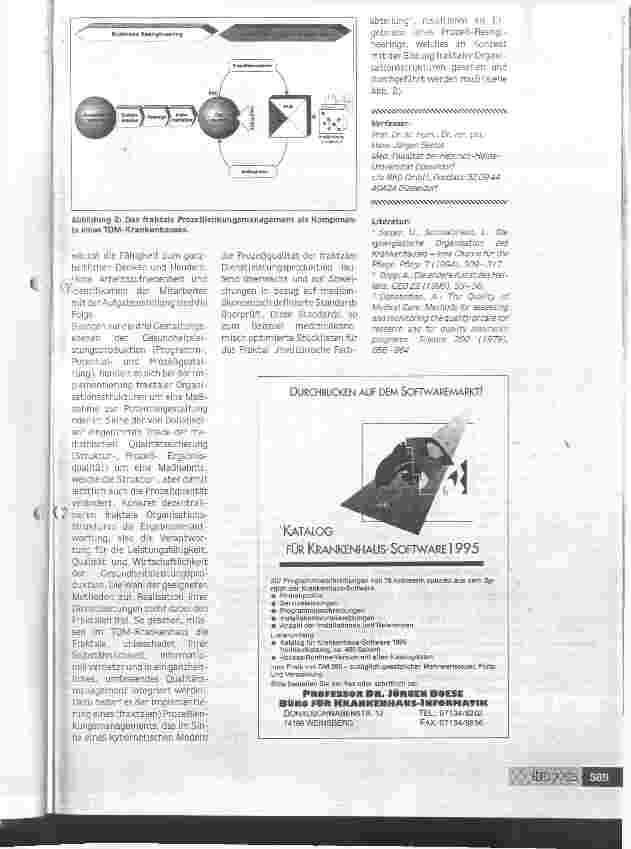 Vorschauseite 3: Das fraktale TQM-Krankenhaus - Unternehmer im Unternehmen