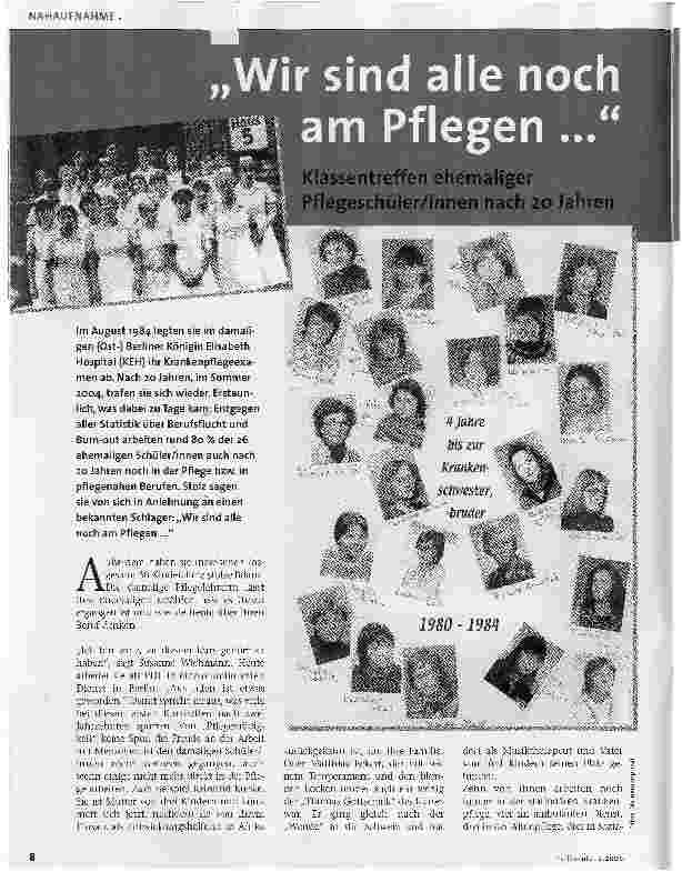 Vorschauseite 1: Wir sind alle noch am Pflegen...