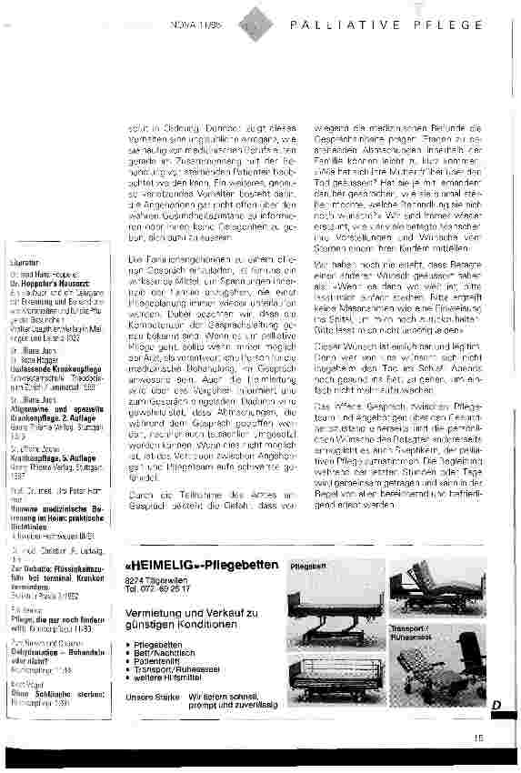 Vorschauseite 4: Palliative Pflege im Spannungsfeld zwischen Pflegeteam, Arzt und Angehörigen