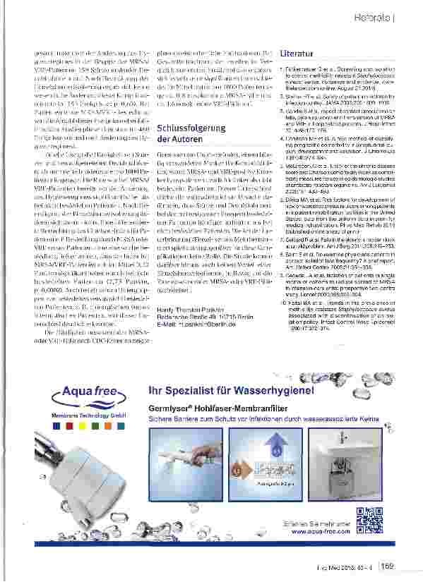 Vorschauseite 2: Werden MRSA/VRE-Patienten bei Einzelzimmerisolierung medizinisch schlechter versorgt?