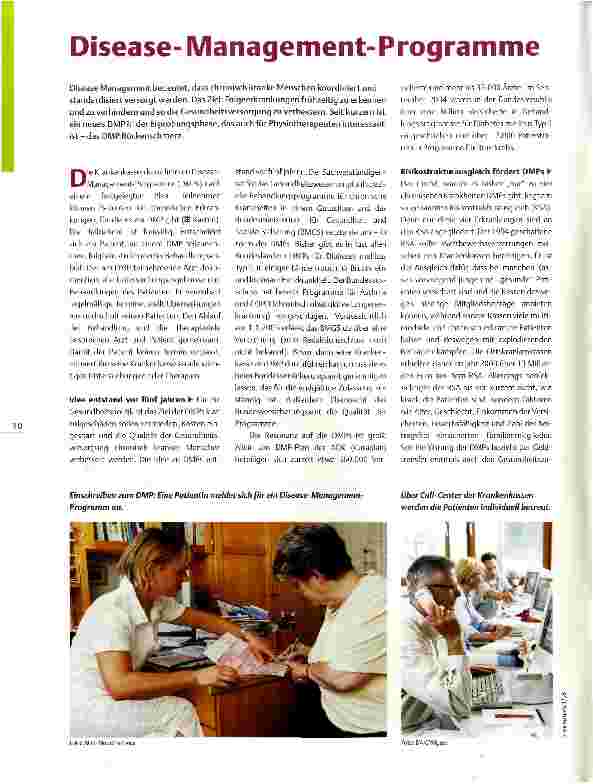 Vorschauseite 1: Disease-Management-Programme