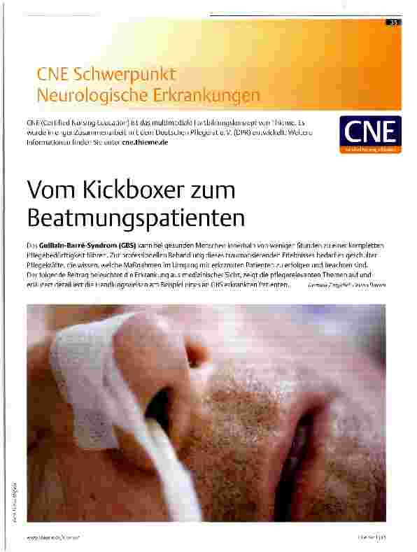 Vorschauseite 1: Vom Kickboxer zum Beatmungspatienten