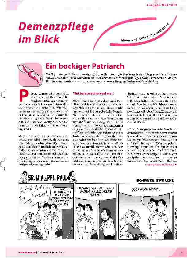 Vorschauseite 1: Ein bockiger Patriarch