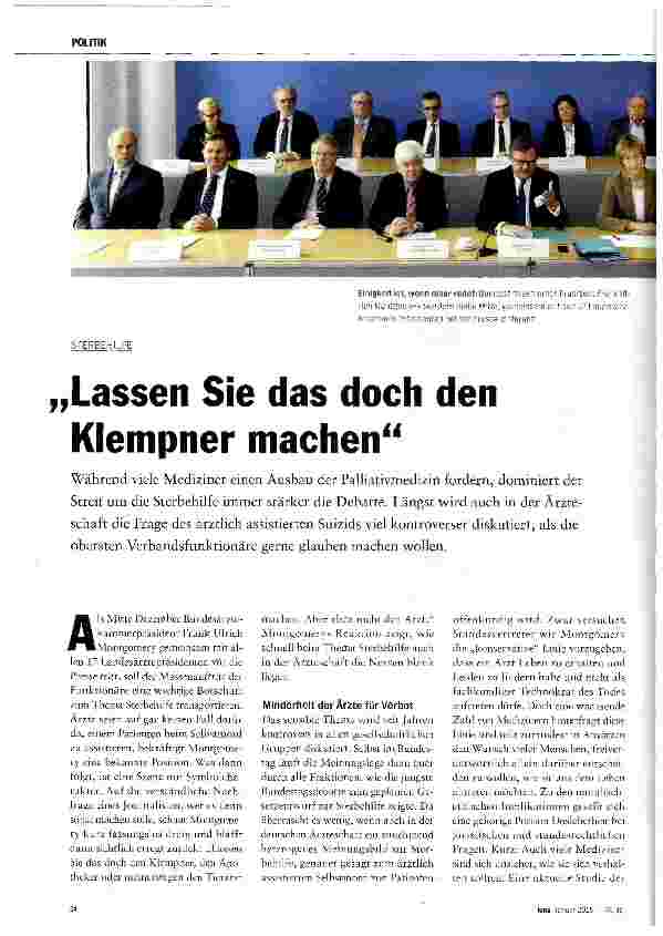 Vorschauseite 1: „Lassen Sie das doch den Klempner machen