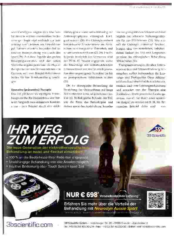 Vorschauseite 4: Risikofaktoren für Koxarthrose und ihre physiotherapeutische Behandlung Teil 2 -femoroacetabuläres Impingement (FAI)
