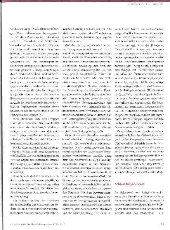 Vorschauseite 6: Risikofaktoren für Koxarthrose und ihre physiotherapeutische Behandlung Teil 2 -femoroacetabuläres Impingement (FAI)