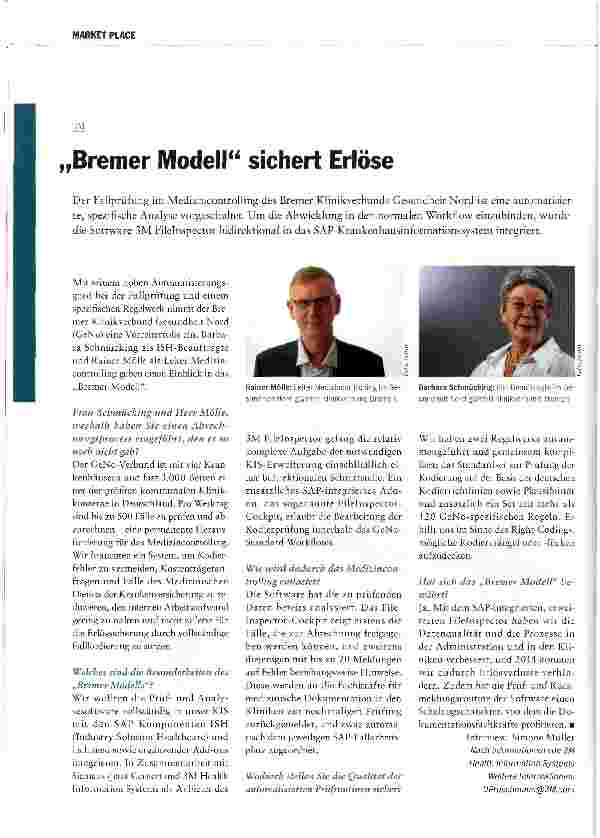 Vorschauseite 1: Bremer Modell sichert Erlöse