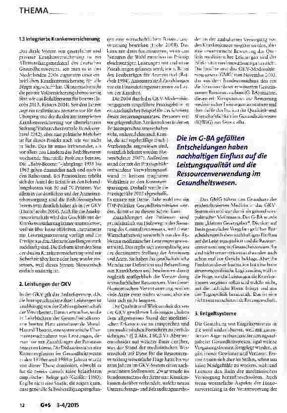 Vorschauseite 3: Steuerungsaufgaben der gesetzlichen Krankenversicherung: Eine Bestandsaufnahme