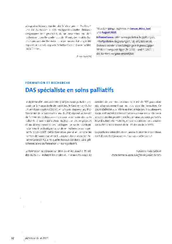 Vorschauseite 2: Zertifikatslehrgänge in Palliative und Spiritual Care - Interprofessionelles und praxisorientiertes Lernen für Fachpersonen