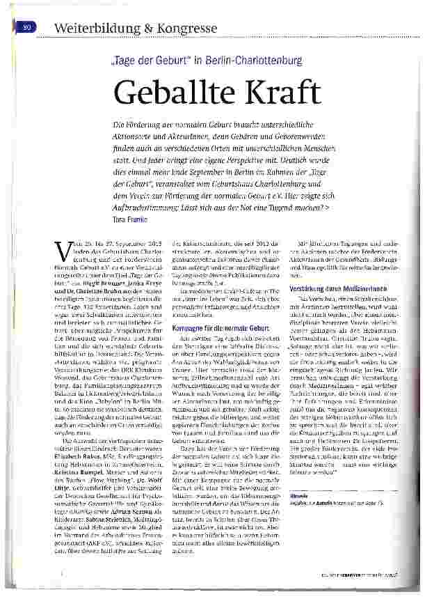 Vorschauseite 1: Geballte Kraft