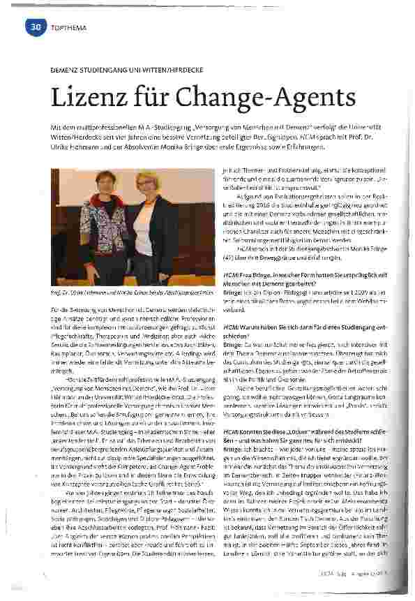 Vorschauseite 1: Lizenz für Change-Agents