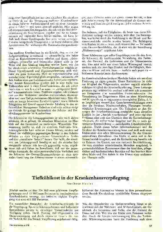 Vorschauseite 3: Wird die verwaltet oder gemanagt ? Standortbestimmung der Küche in der Organisation des Krankenhauses