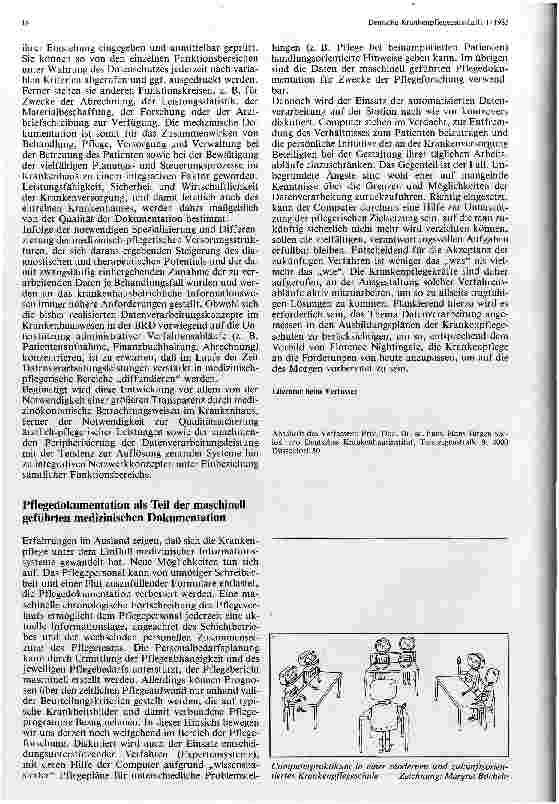Vorschauseite 3: Medizinische Dokumentation mit Hilfe der Datenverarbeitung
