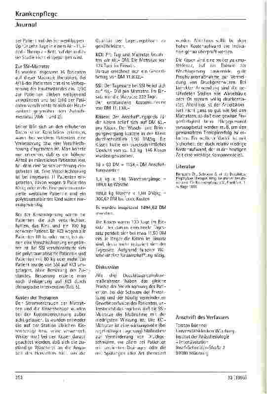 Vorschauseite 5: Vergleich von drei Decubitusprophylaxemaßnahmen gleichen Prinzips - unter Berücksichtigung des Kosten-/Nutzeffektes