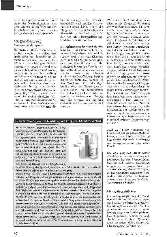 Vorschauseite 3: Pflegeproblem trockener Mund