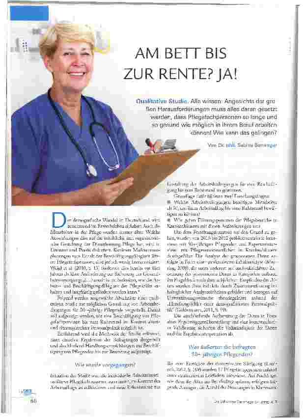 Vorschauseite 1: AM BETT BIS ZUR RENTE? JA!