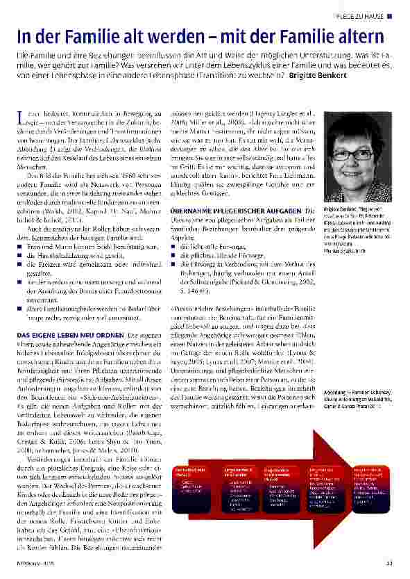 Vorschauseite 1: In der Familie alt werden - mit der Familie altern