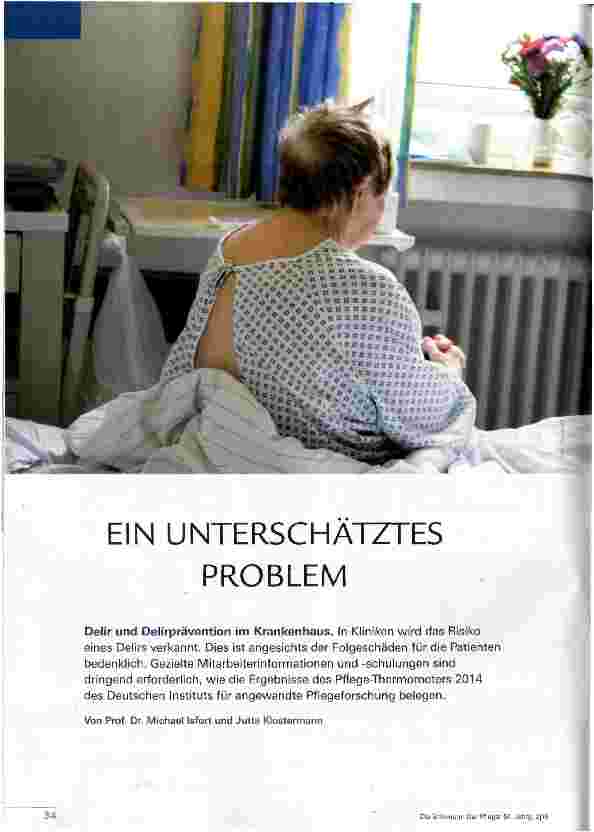 Vorschauseite 1: EIN UNTERSCHÄTZTES PROBLEM