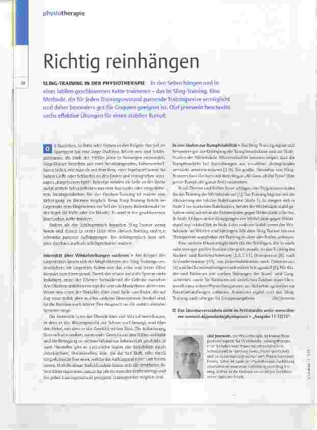 Vorschauseite 1: Richtig reinhängen
