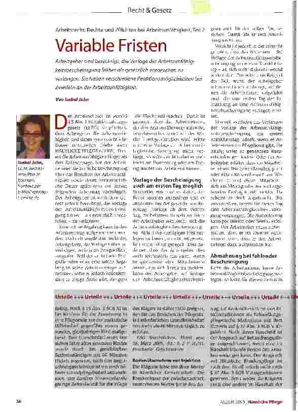 Vorschauseite 1: Variable Fristen