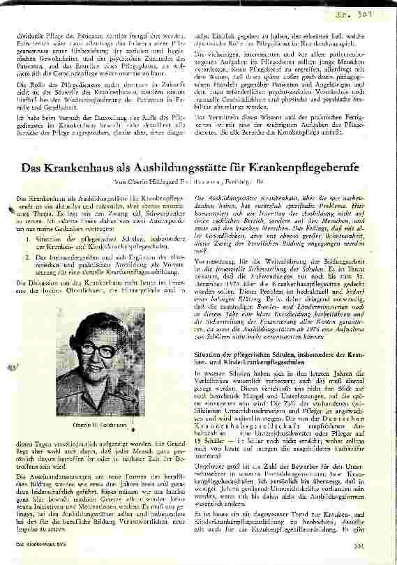Vorschauseite 1: Das Krankenhaus als Ausbildungsstätte für Krankenpflegeberufe