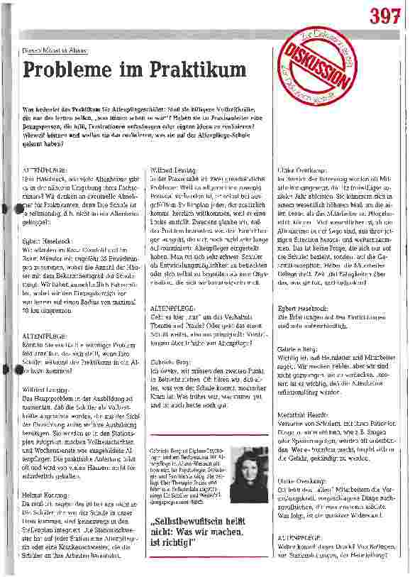 Vorschauseite 1: Probleme im Praktikum