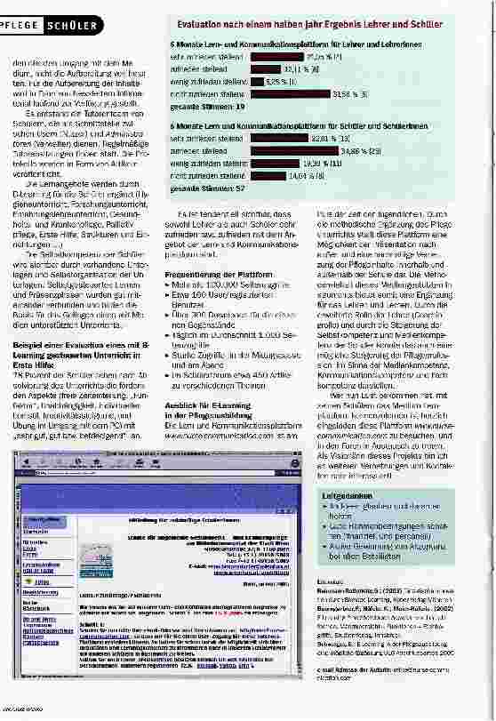 Vorschauseite 3: E-Learning in der PflegeausbildungEINE ERFOLGSGESCHICHTE