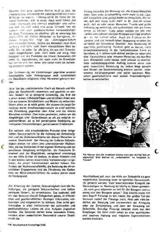 Vorschauseite 2: Überlegungen zu einer zeitgemäßen Seniorenpolitik