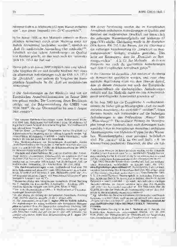 Vorschauseite 3: Luft zur medizinischen Anwendung (Aer medicalis) - Problemstellungen und rechtliche Einordnung -