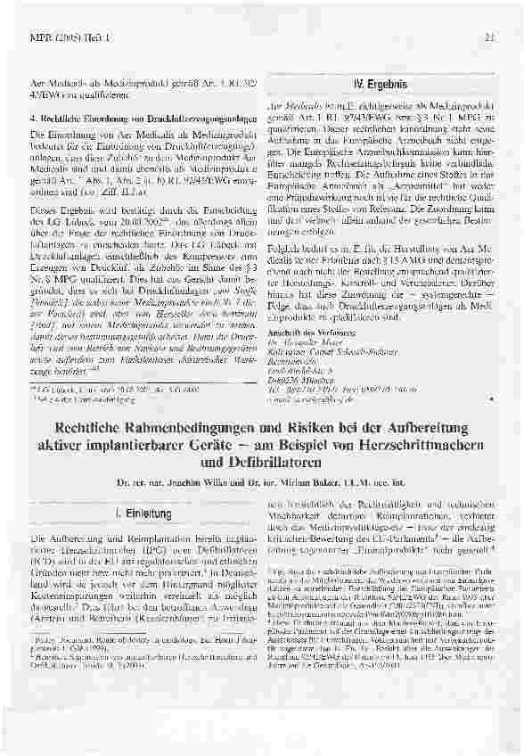 Vorschauseite 6: Luft zur medizinischen Anwendung (Aer medicalis) - Problemstellungen und rechtliche Einordnung -