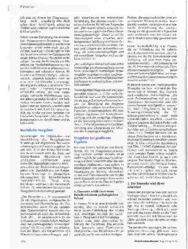 Vorschauseite 3: Screening positiv: was ist zu tun?
