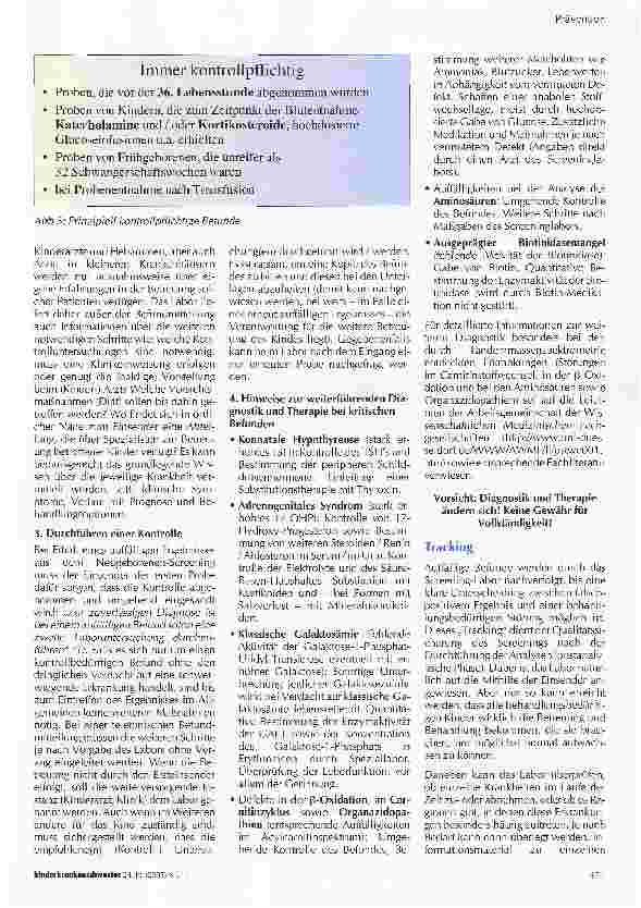 Vorschauseite 4: Screening positiv: was ist zu tun?