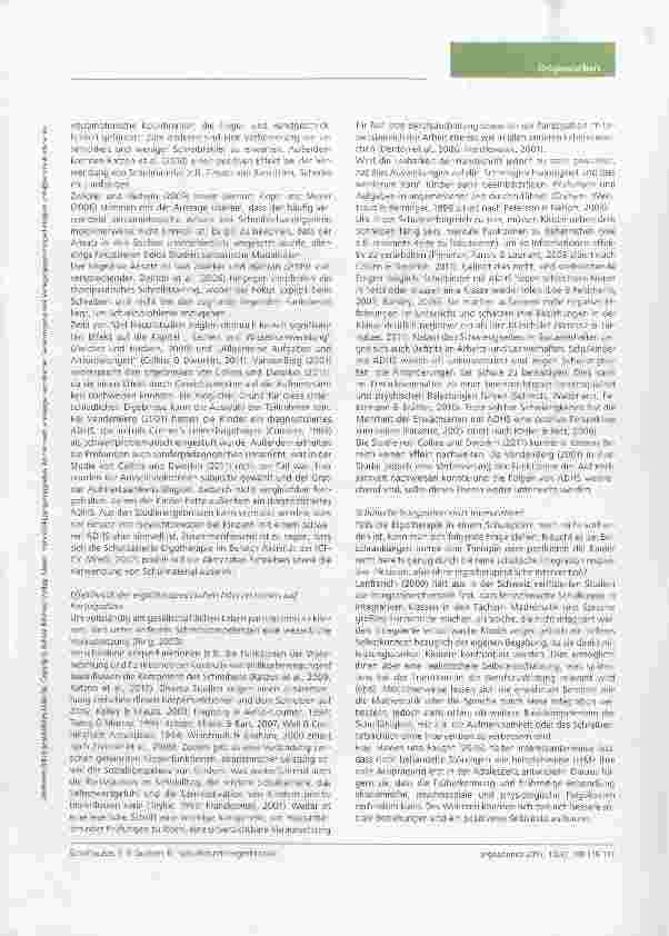 Vorschauseite 6: Schulbasierte Ergotherapie: Unterstützung für Kinder mit leichten Beeinträchtigungen?