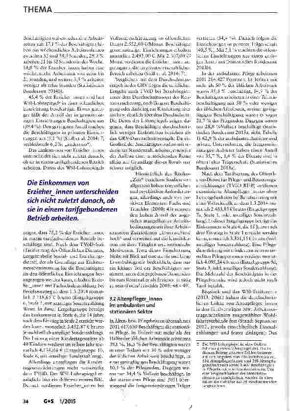 Vorschauseite 3: Beschäftigung im Sozialsektor Risiken und Nebenwirkungen für die Alterssicherung
