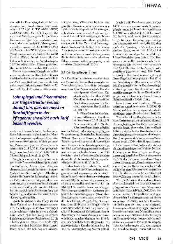Vorschauseite 4: Beschäftigung im Sozialsektor Risiken und Nebenwirkungen für die Alterssicherung