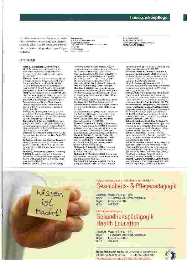 Vorschauseite 4: Höhere Mortalität pflegender Angehöriger