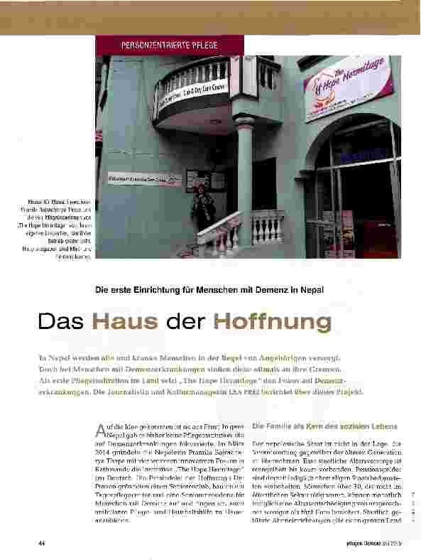 Vorschauseite 1: Das Haus der Hoffnung