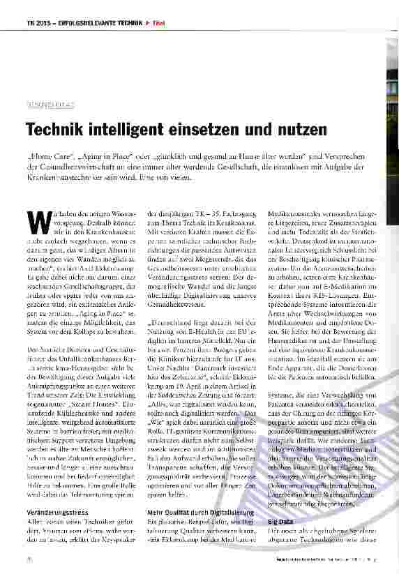 Vorschauseite 1: Technik intelligent einsetzen und nutzen