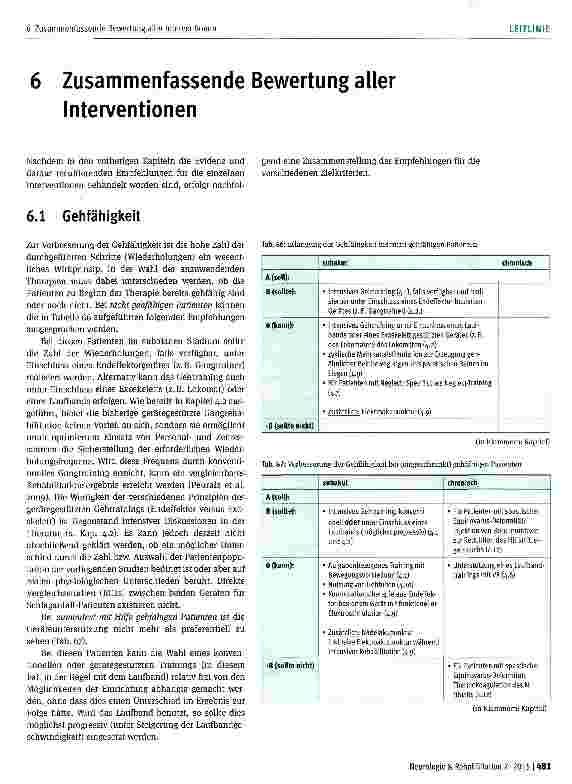 Vorschauseite 1: Zusammenfassende Bewertung aller Interventionen