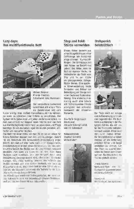 Vorschauseite 4: Funktionale Möbel für das Wohnen im Alter