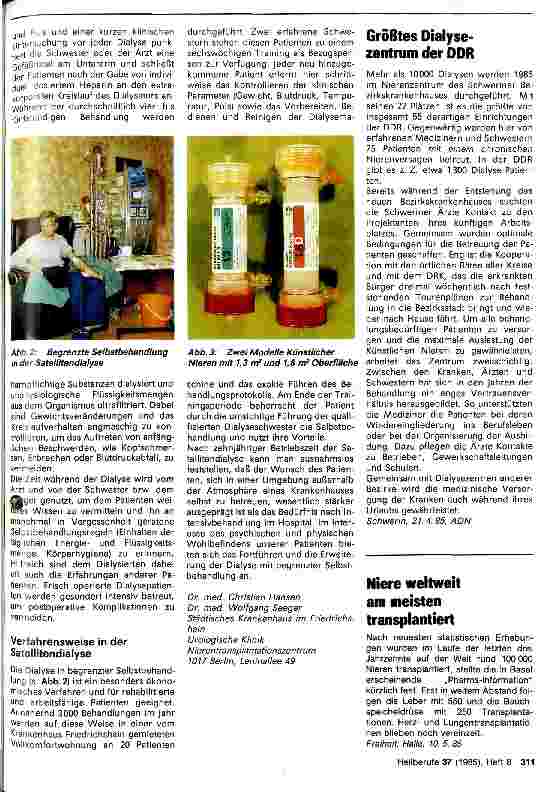 Vorschauseite 2: Die Vorbereitung von Patienten auf die chronische Dialysebehandlung