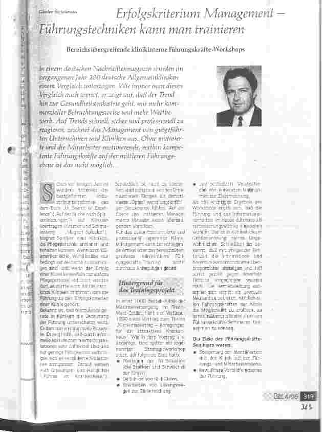 Vorschauseite 1: Erfolgskriterium Management - Führungstechniken kann man trainieren