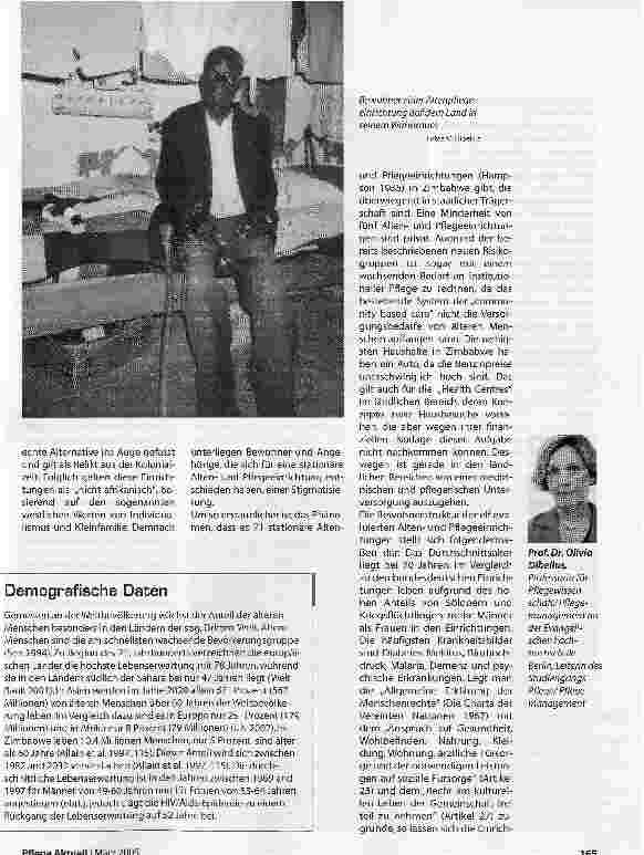 Vorschauseite 3: Alt werden und sein in Zimbabwe/Afrika
