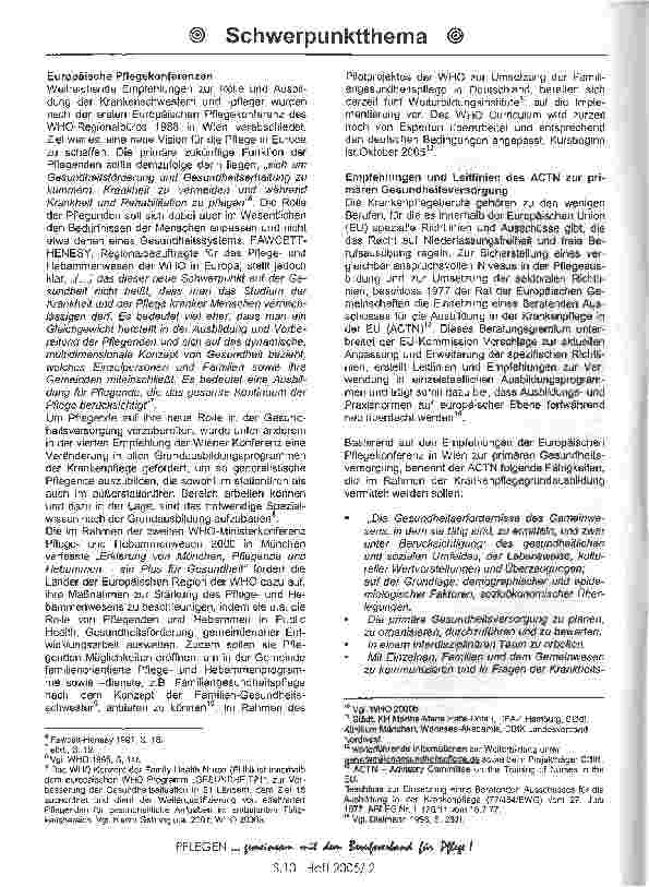 Vorschauseite 2: Von der Krankenpflege zur Gesundheitsund Krankenpflege