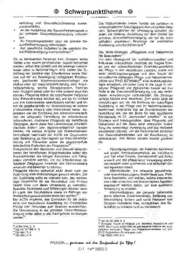 Vorschauseite 3: Von der Krankenpflege zur Gesundheitsund Krankenpflege