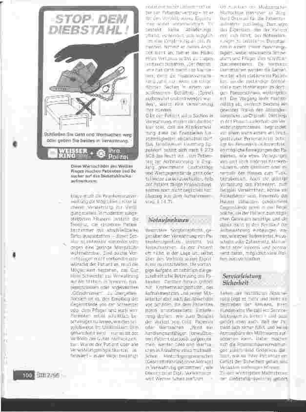 Vorschauseite 3: Langfinger haben in Kliniken oft ein leichtes Spiel