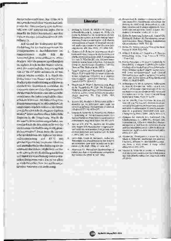 Vorschauseite 5: Emission von Bakterien aus Geruchsverschlüssen