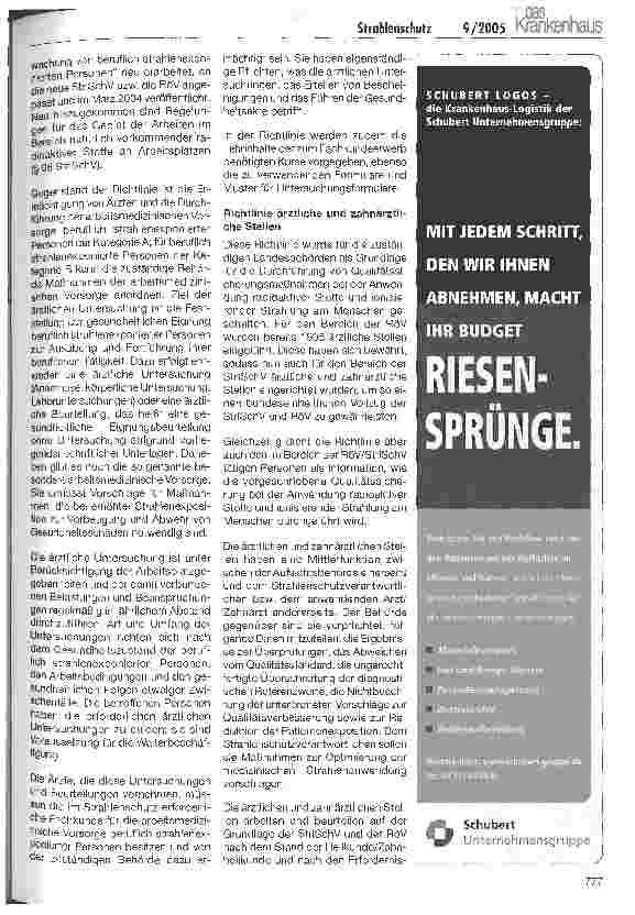 Vorschauseite 2: Strahlenschutz